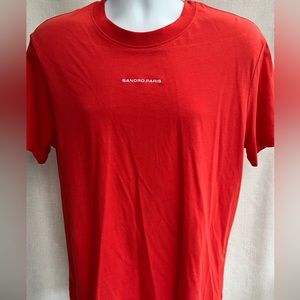New "Sandro Paris" Rouge T-Shirt